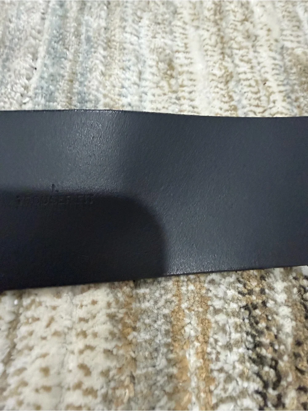 Treasure & Bond Black Embossed Logo Leather Belt
